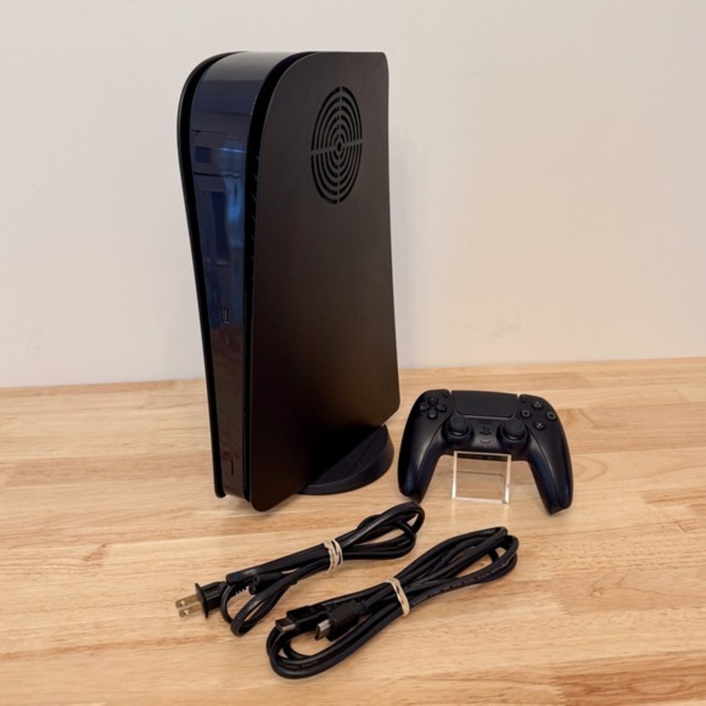 Sony Playstation PS5 Digital Edition 825GB Console - Custom Black | Tested